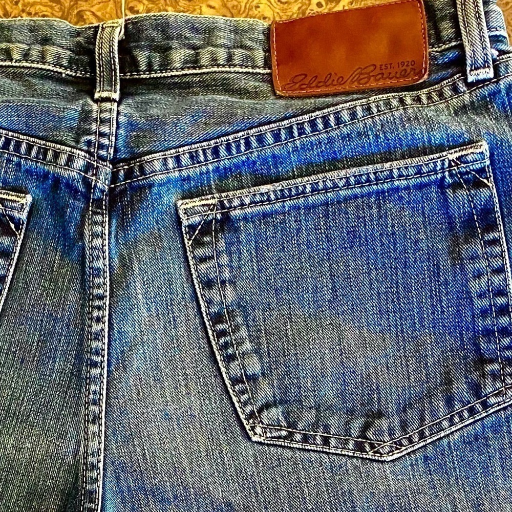 EDDIE BAUER Relaxed Fit Jeans 32x30 Logo Patch - Picture 4 of 7